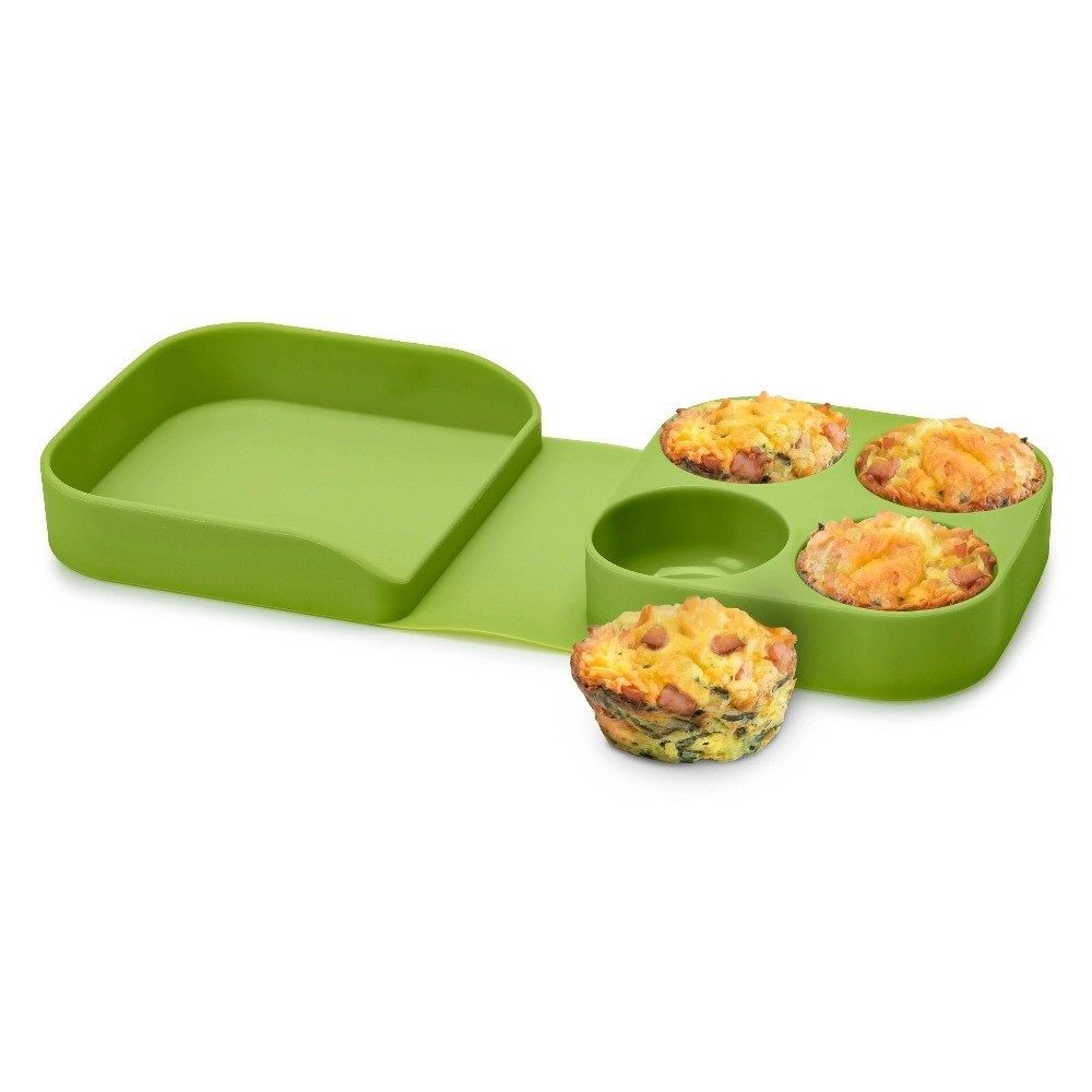 Silicone Egg Bites Maker Microwave Cooker Steamer Tray for 4 Eggs Bite Size