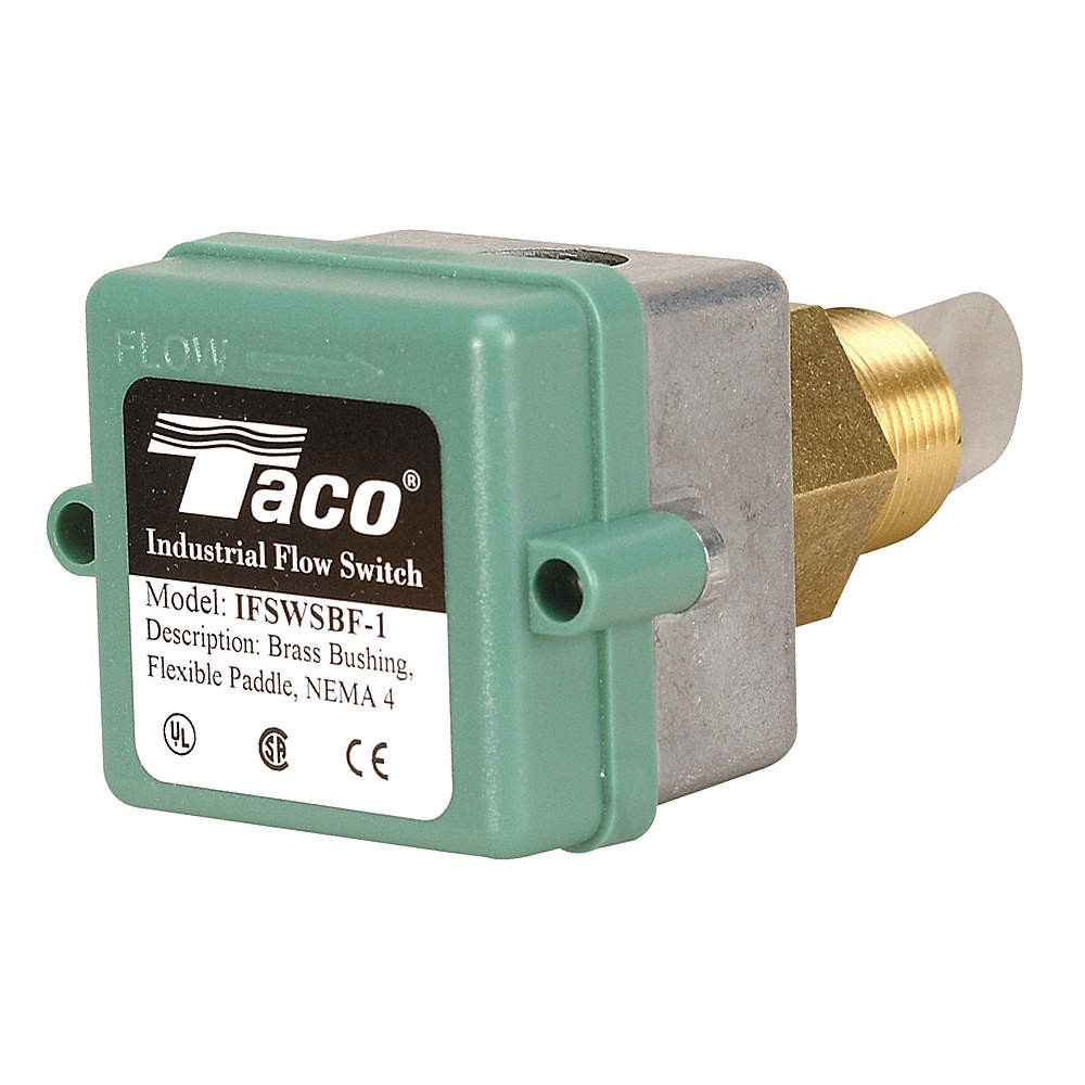 TACO IFSWSBF-1 Flow Switch, 3.5 to 600 fpm,SPDT 29YM34