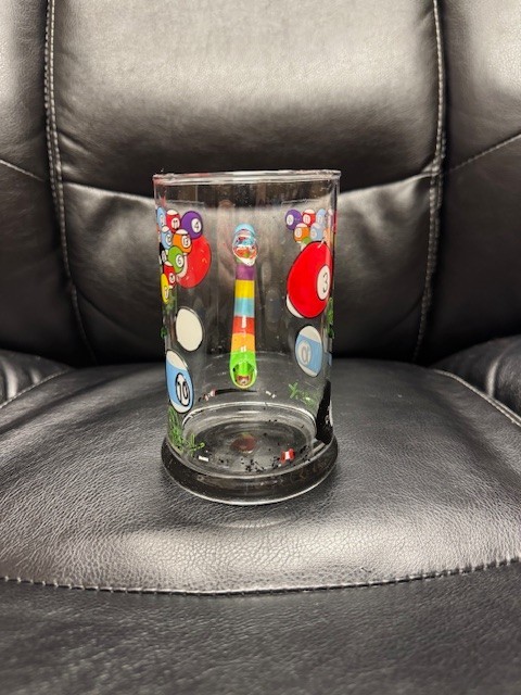 De-Lite Colorful Billiards Glass Cup