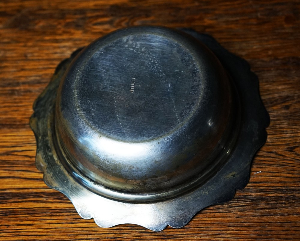Vintage Silver Plated Bowl Decorative Serving Dish 17cm