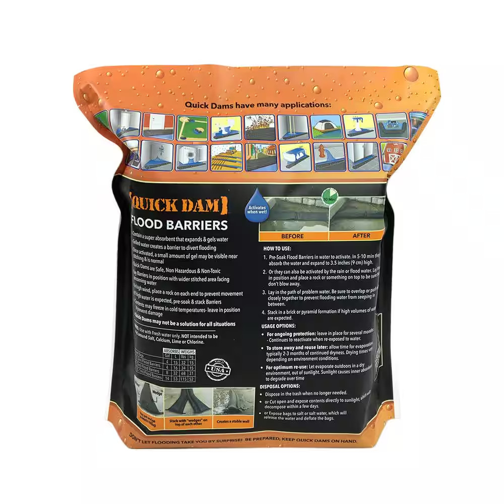 Water Activated 5 Ft. Flood Barrier (2-Pack)