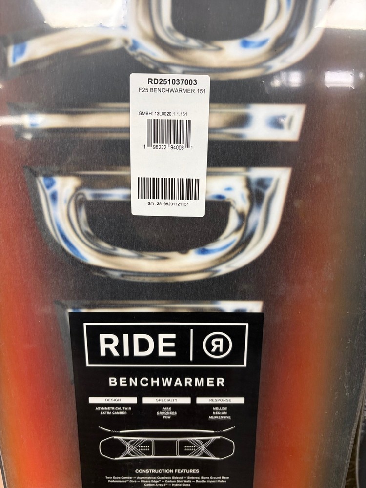 RIDE BENCHWARMER 151 CM (25-26) SNOWBOARD