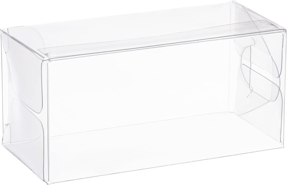 Hammont Clear PET Plastic Boxes - Transparent Storage Containers for Party Fa...