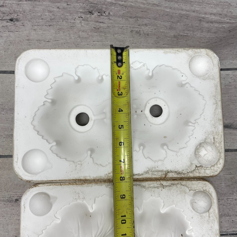 Holland Mold Ceramic Casting Mold Double Leaf Dish Bowl H264
