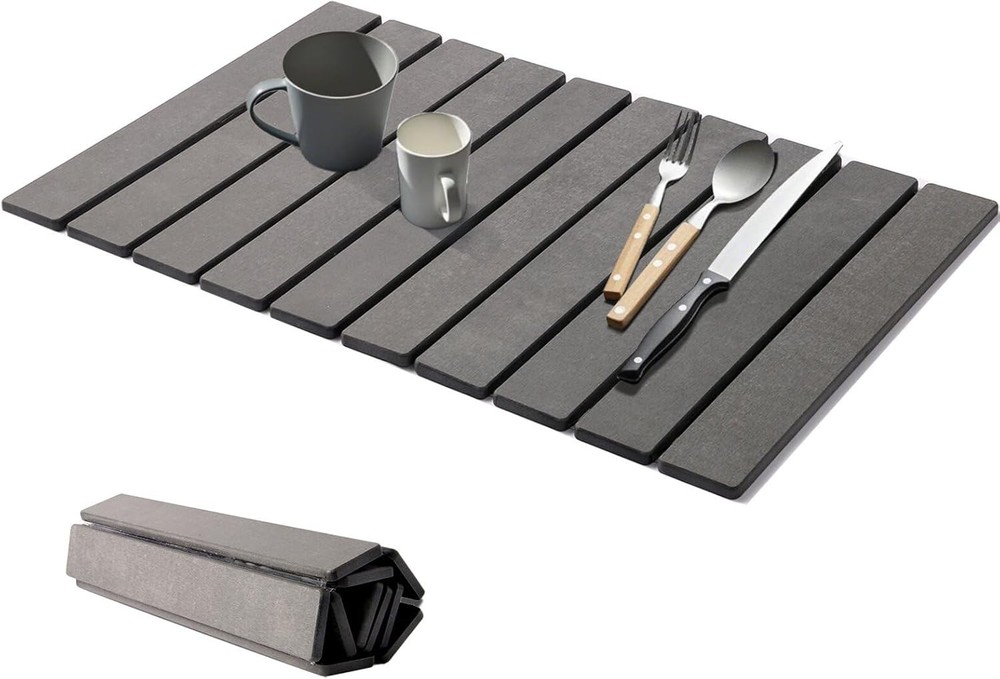 Drying Mat Stone Kitchen Counter, Foldable Stone Drying Stone for Kitchen