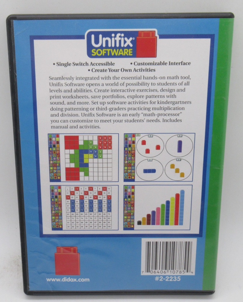 DIDAX - UNIFIX SOFTWARE PC CD-ROM SOFTWARE FOR MAC / WIN XP, HANDS-ON MATH TOOL+