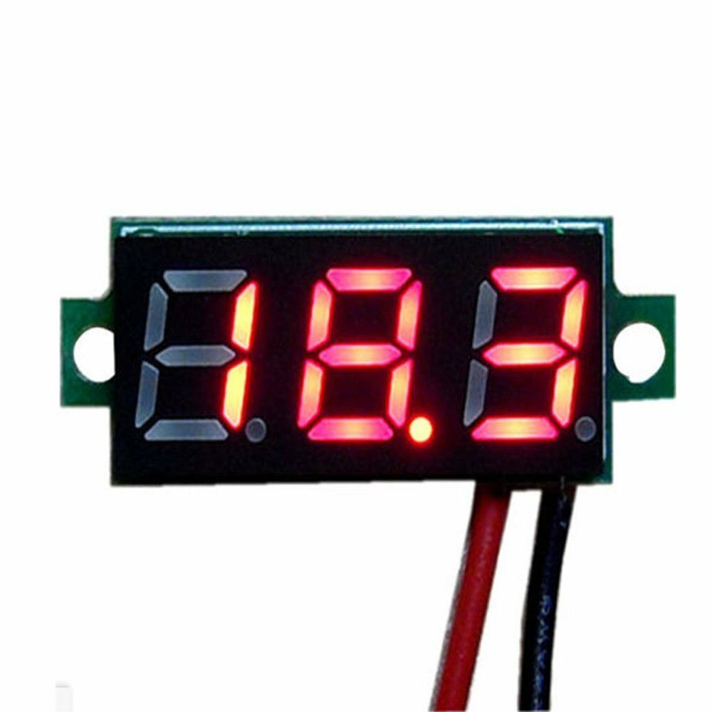 Mini 0.28" DC Digital Voltmeter Panel Mount LED Voltage Volt meter Red 2.5~30V