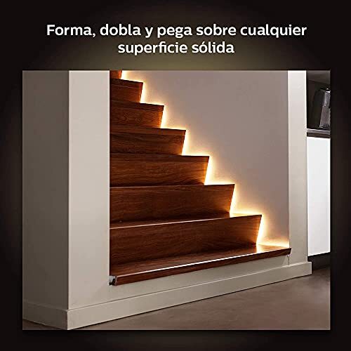 Philips Hue Bluetooth Smart Lightstrip Plus 1m/3ft Extension (No Plug), (Voic...