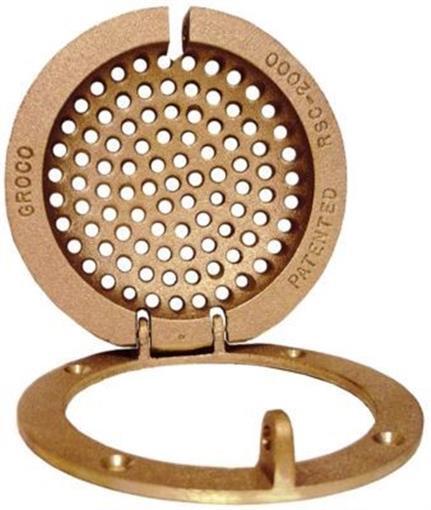 Groco RSC Bronze Round Hull Strainer With Access RSC-2000