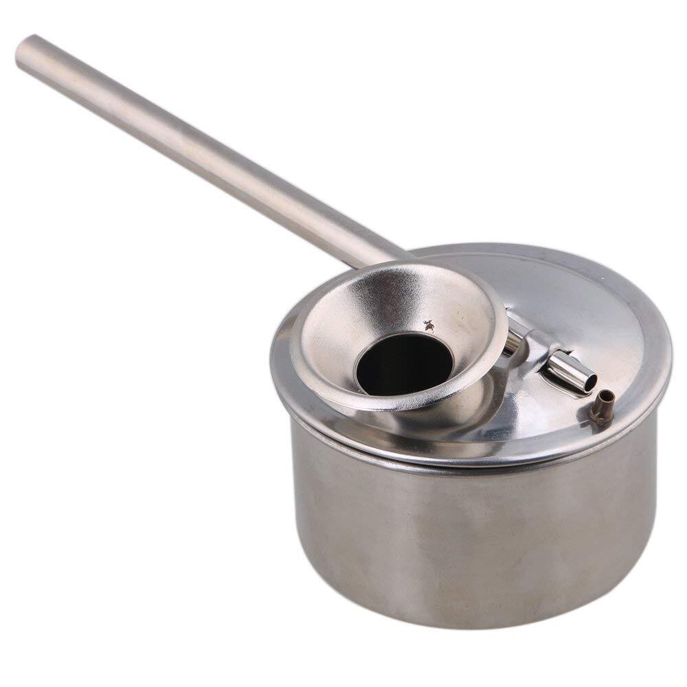 Stainless Steel Glaze Glazing Pot 100ml Silver