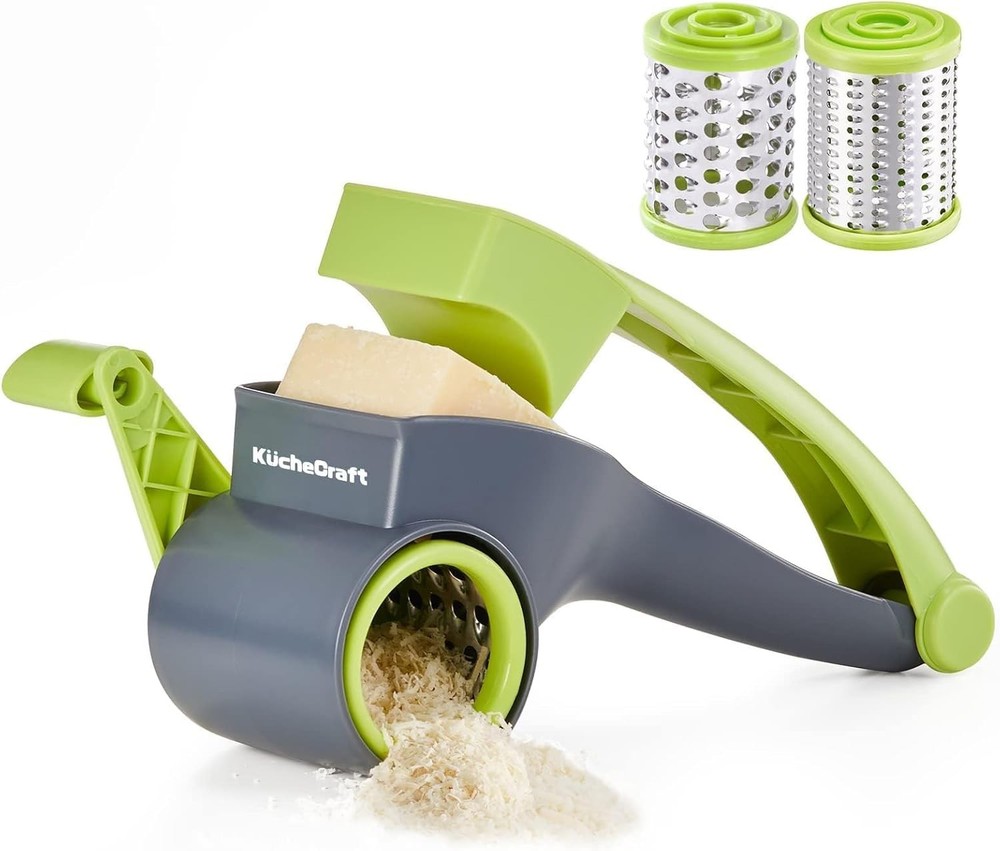 Cheese Grater with Handle, Kitchen Parmesan 2 Green