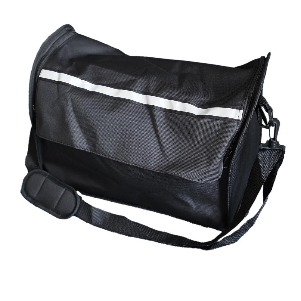 Rollator Walker Storage Bag – Expandable Organizer with Shoulder Strap & Refl...