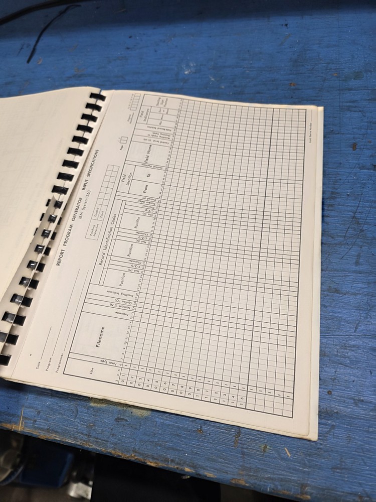 1967 IBM System 360 RPG Programming Book Volume 1 Introduction