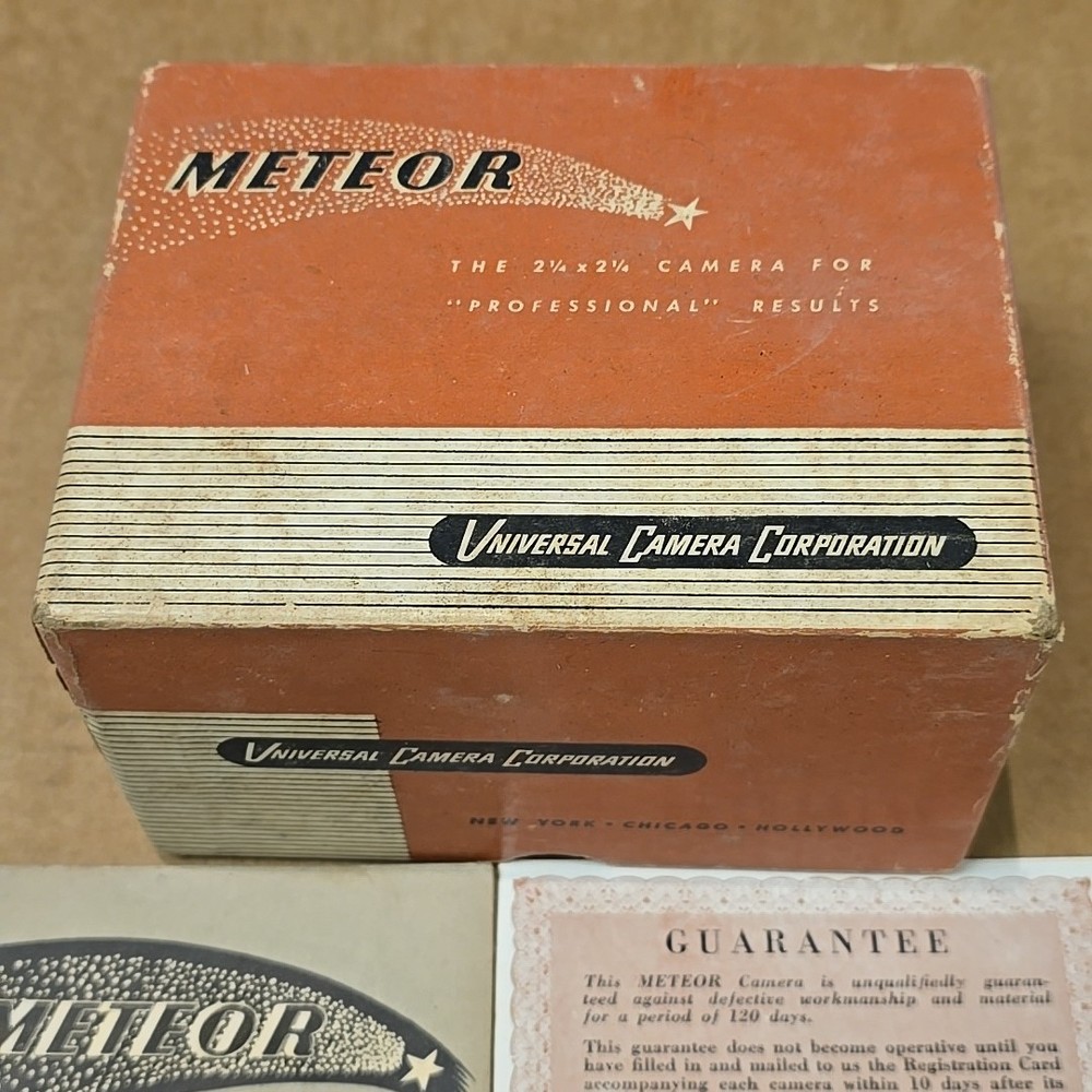 Vintage Meteor Reflex Camera, Universal Camera Corp. ** Box Instructions ONLY **