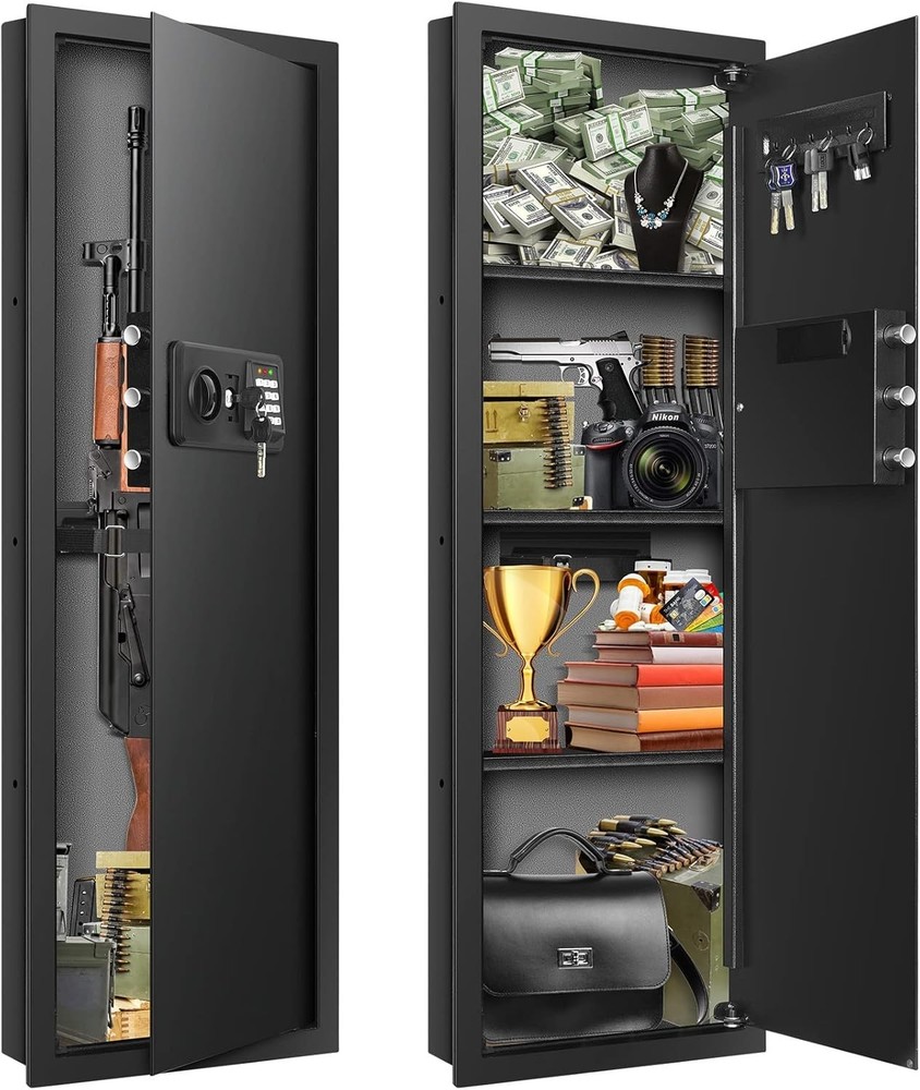 43.3" Tall Fireproof s Between the Studs 16" Centers, Electronic Hidden Safe ...