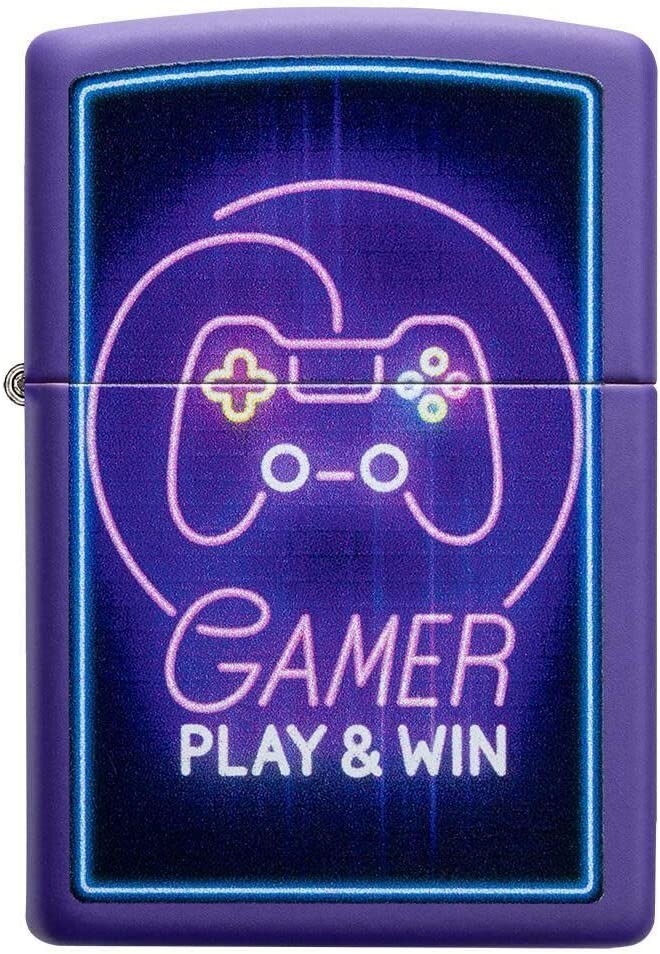 Zippo 49157 Gamer Controller Design Purple Matte
