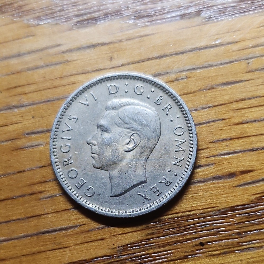 1948 George VI Sixpence 6d Tanner