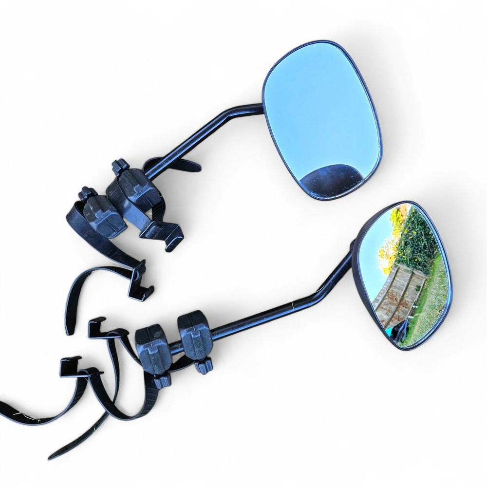 Universal Towing Mirrors Pair Caravan. Elasticated Strap Clip On Fit