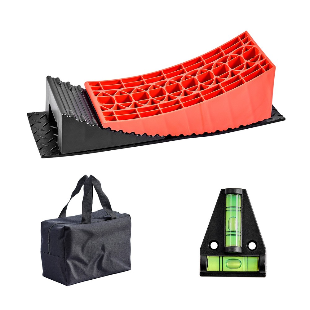 2 Pack RV Camper Leveler Set RV Curved Levelers Chocks Leveling Blocks Ramps Kit