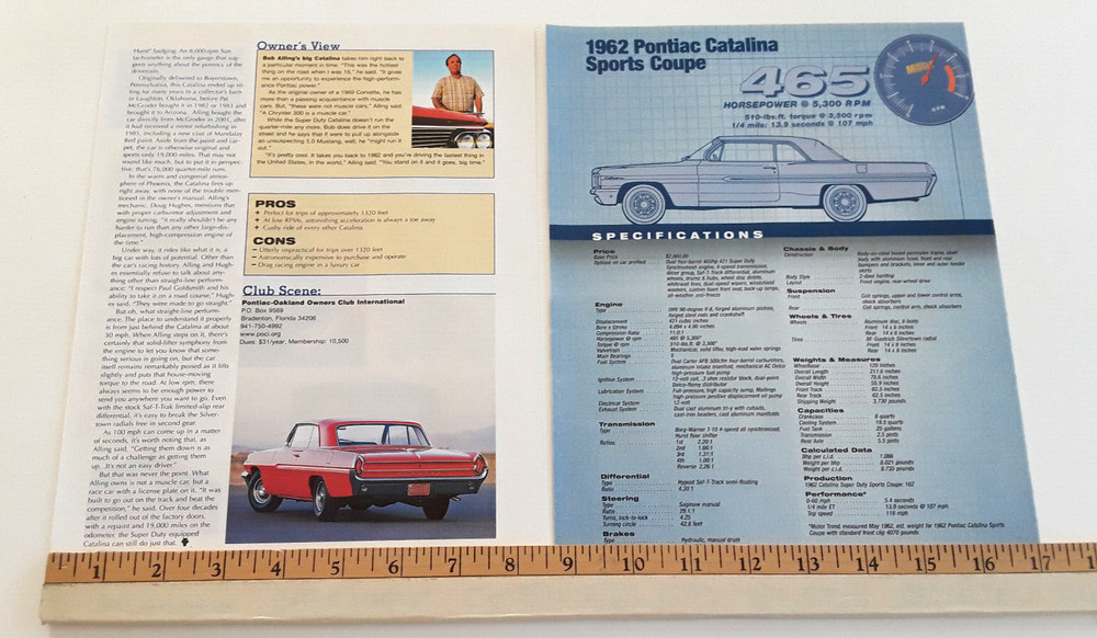 1962 PONTIAC CATALINA ORIGINAL 2005 ARTICLE