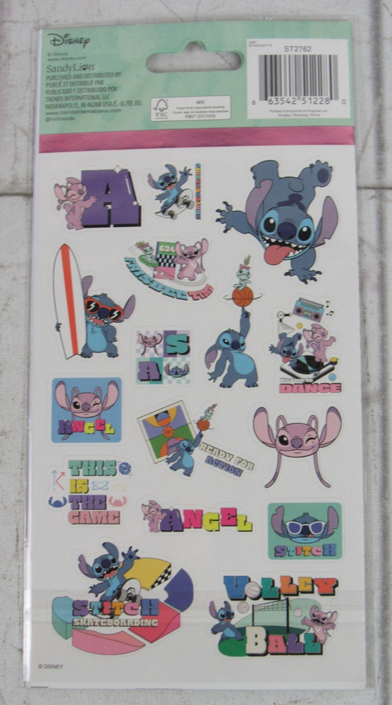 Disney Stitch Prism / Glossy Sticker Pack 4 Sheets