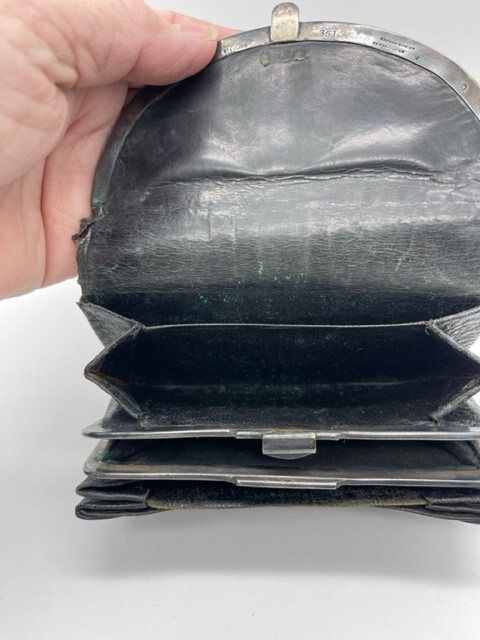 Gorham 1889 Gorham Leather & Sterling Silver Wallet