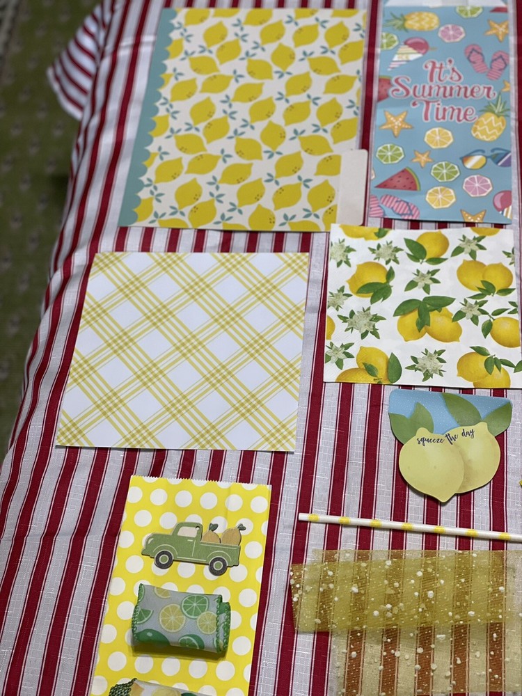 New Lemon Themed Junk Journal Kit