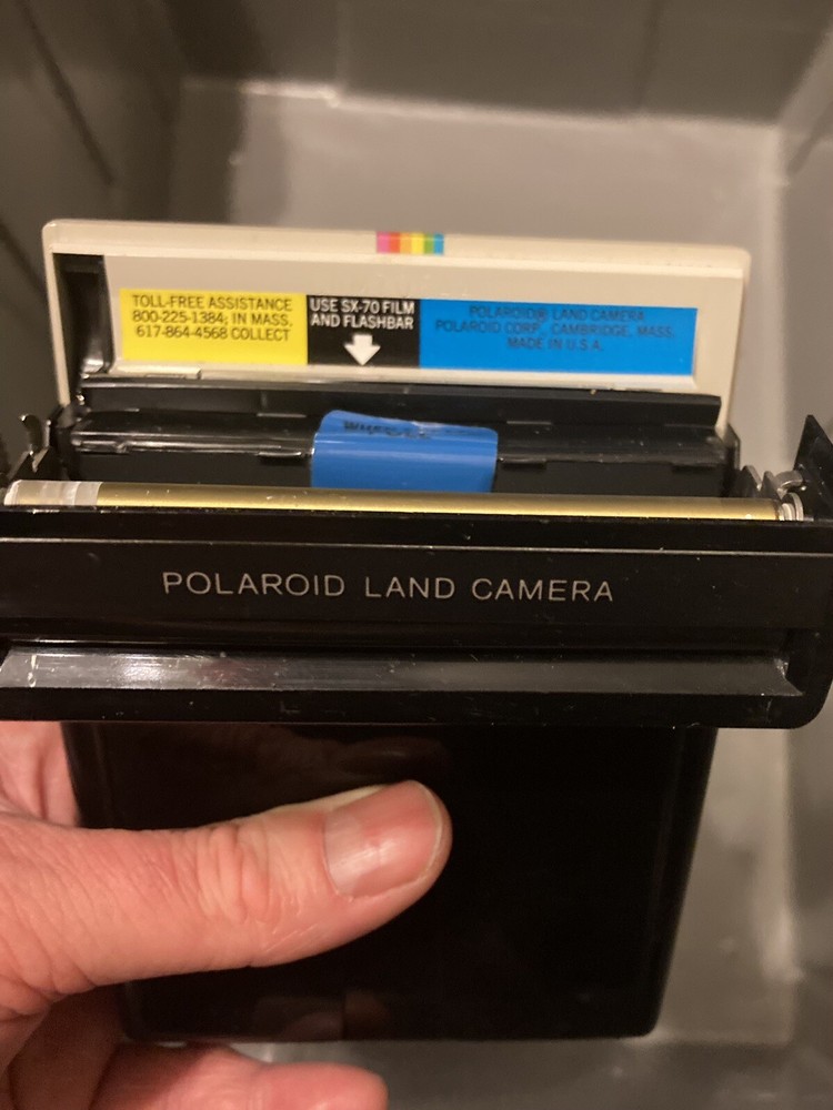 Vintage Polaroid One Step Rainbow Stripe Land Camera Untested