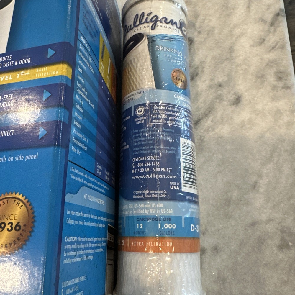 Culligan Under-Sink Drinking Water Filter Model US-600, Plus Extra Filter