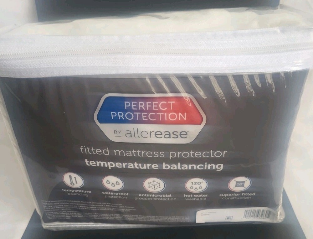Allerease Perfect Protection Temperature Balancing Mattress Protector Twin NIP