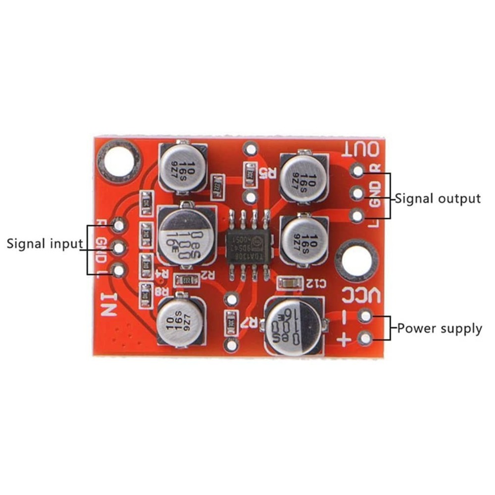 3-Pack AD828 Stereo Preamplifier Boards for Audio Projects