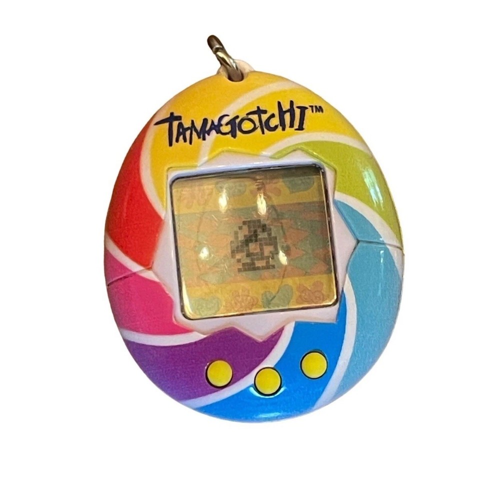 2017 Tamagotchi Rainbow Candy Swirl Tested Working