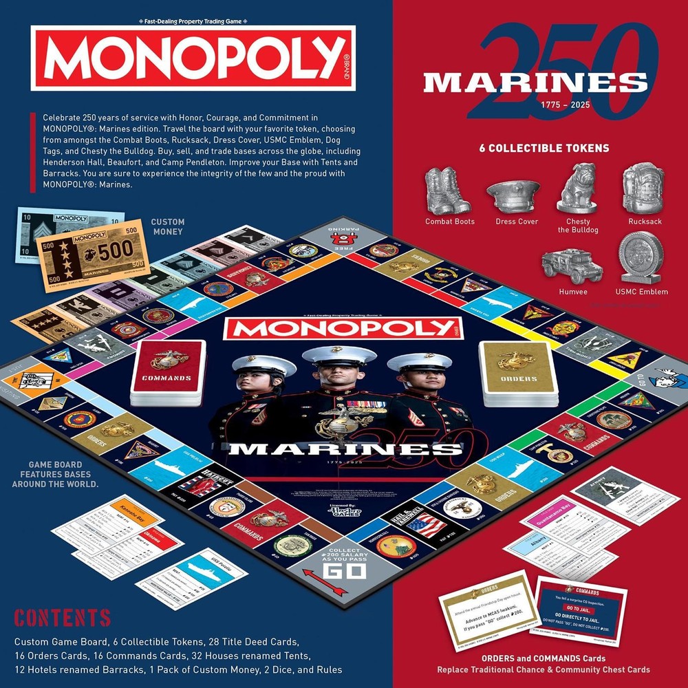 Monopoly: Marines 250th Anniversary Edition USMC