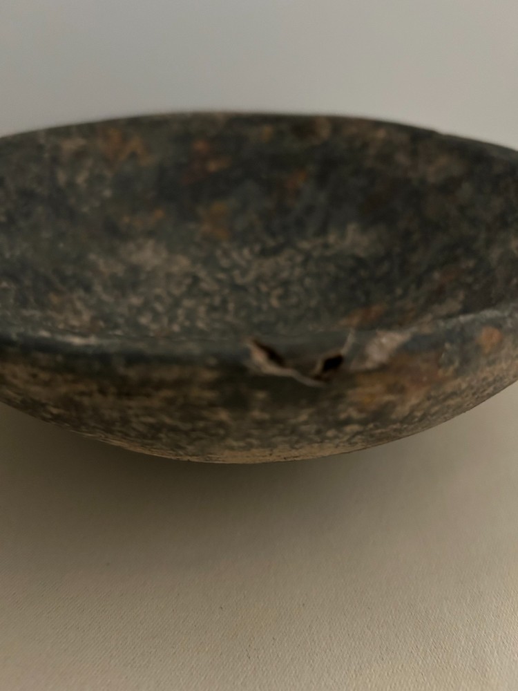 Rustic Bowl - Stone Like Material with Separate Base
