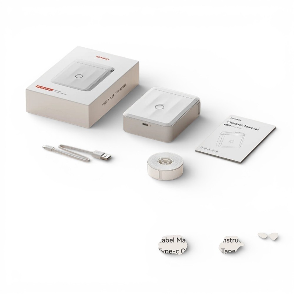 NIIMBOT D110 Wireless Thermal Label Maker Portable Bluetooth Sticker Printer