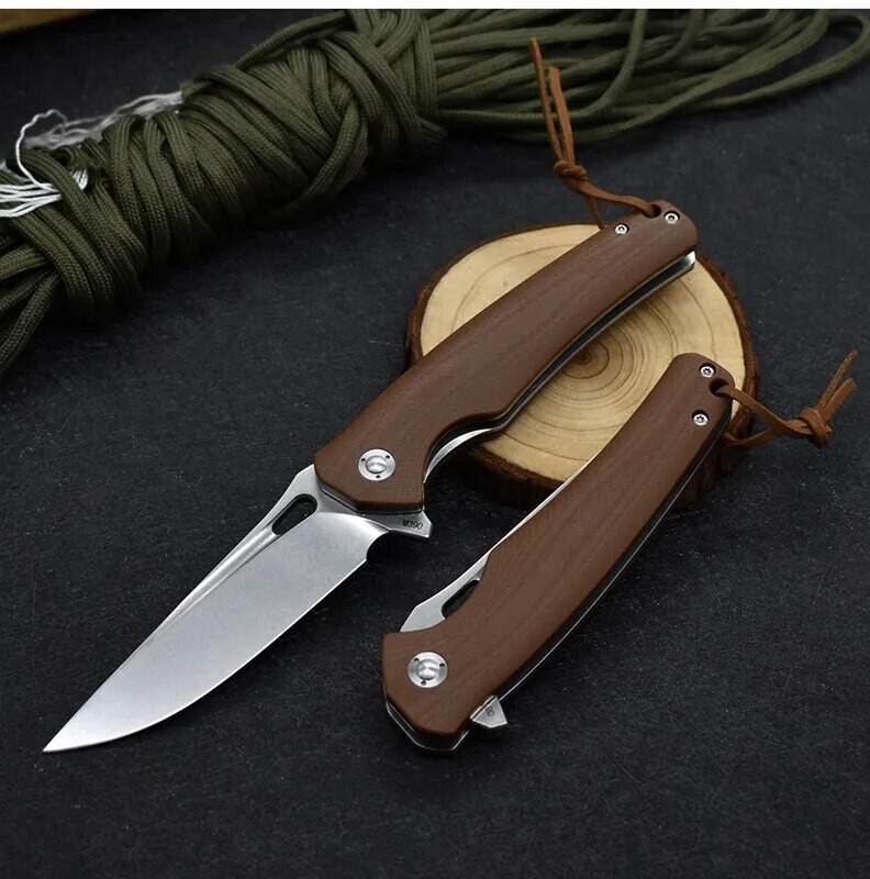 Foldable Hunting Knives Game Field Processing Skinning Bush Lock Blade Locking