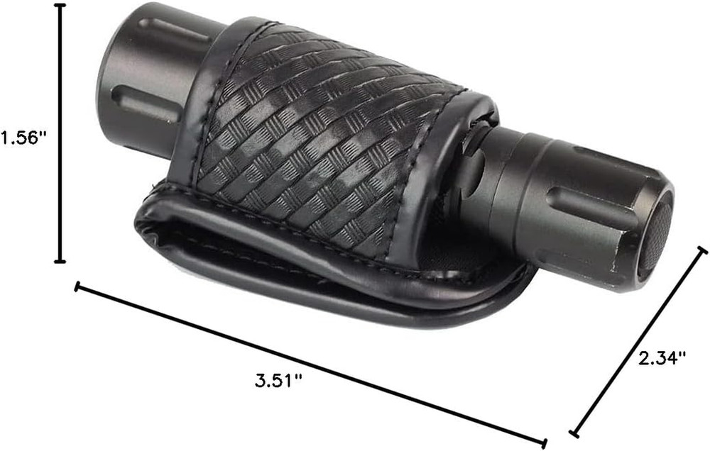 Compact Flashlight Holder, Open Top Compact Light Holder -Duty Belt