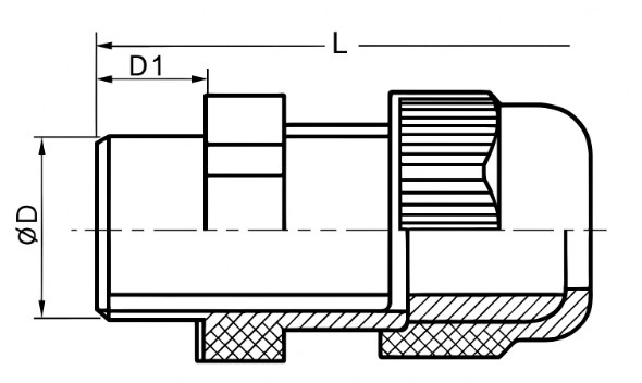 Cable Gland IP68 PG7 - PG63 Strain Relief - Grey Black