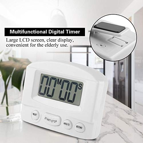 Digital Kitchen Timer, Large LCD Display, Countdown 1 Second to 99 Minutes 59