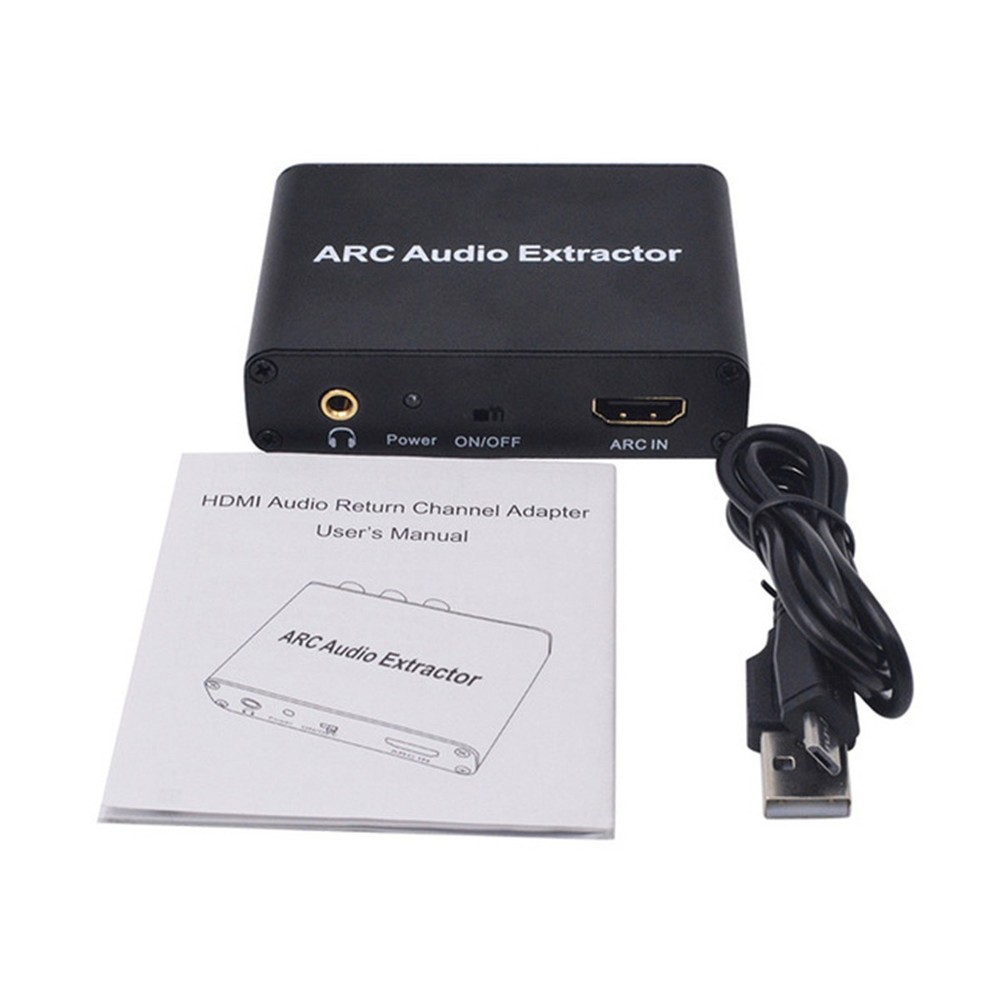 Micro USB HDMI-Compatible ARC Audio Power Adapter Support SPDIF/RCA/3.5mm Stereo