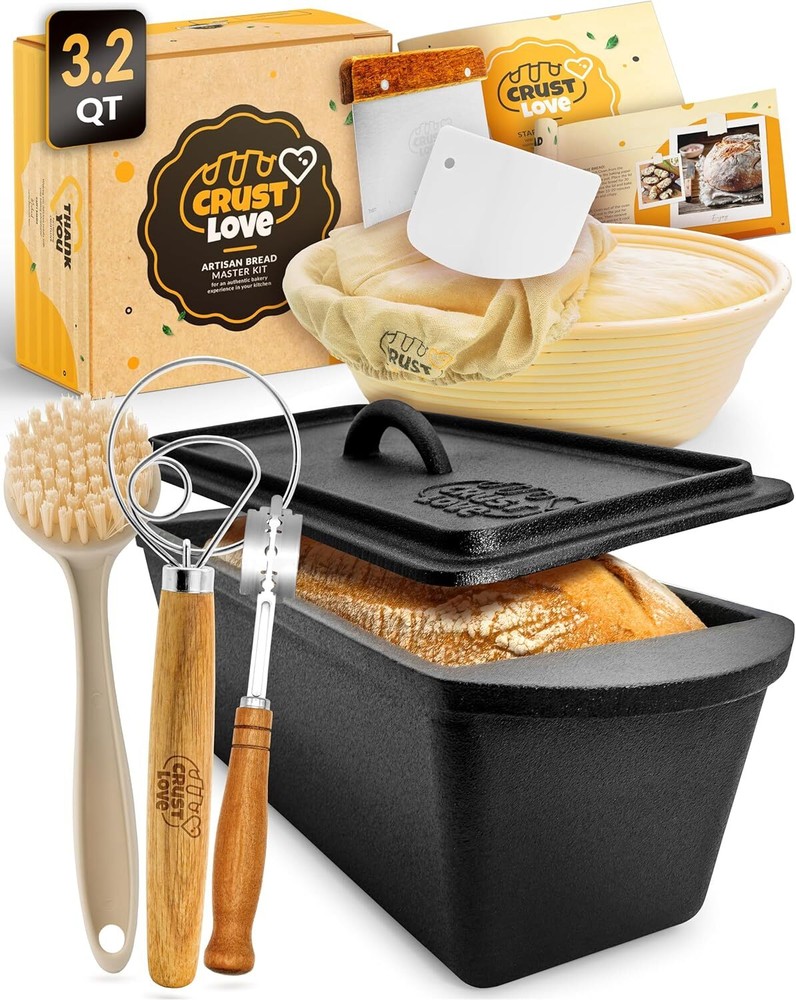 Rectangular cast iron Dutch oven for baking bread-Cast iron bread oven with lid