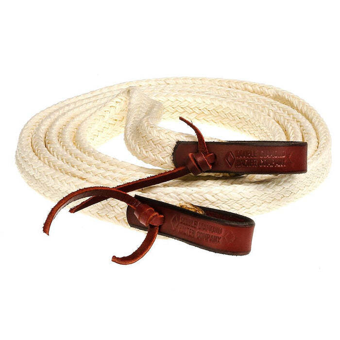 Double Diamond Flat Waxed Split Reins