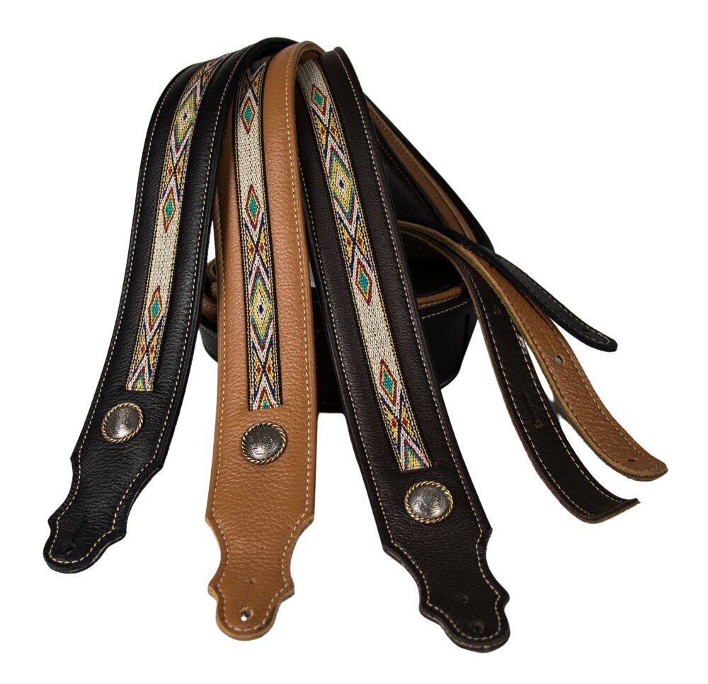 Franklin Strap - Southwest Padded Leather Guitar Strap