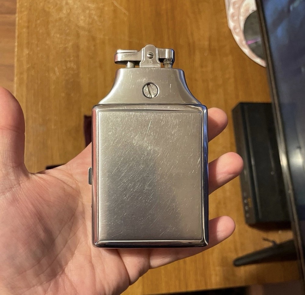 vintage Ronson Mastercase cigarette case and lighter. (untested)