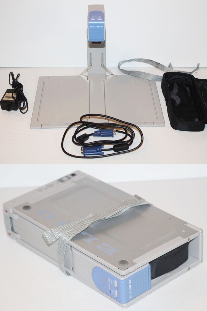 Elmo HV-11-110XG Digital Visual PresenterProjector + Power Supply & Cable TESTED