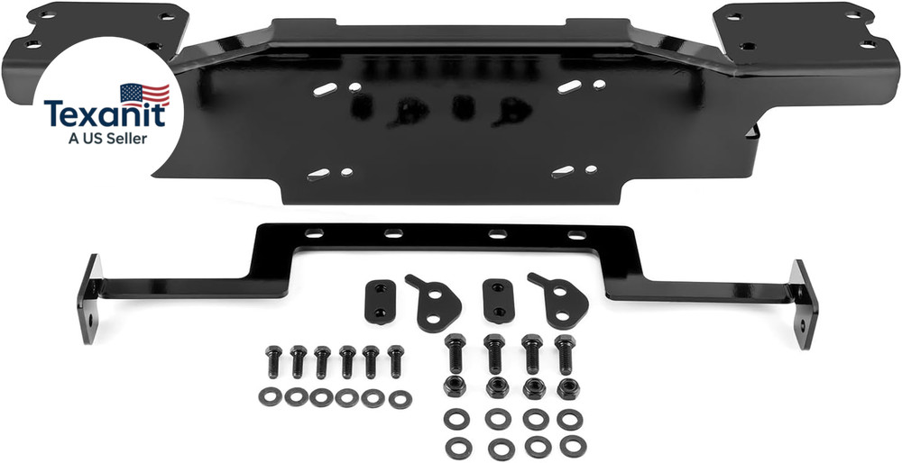 Winch Mounting Bracket Kit 13,000Lbs Front Bumper Winch Mount Plate Bracket Comp