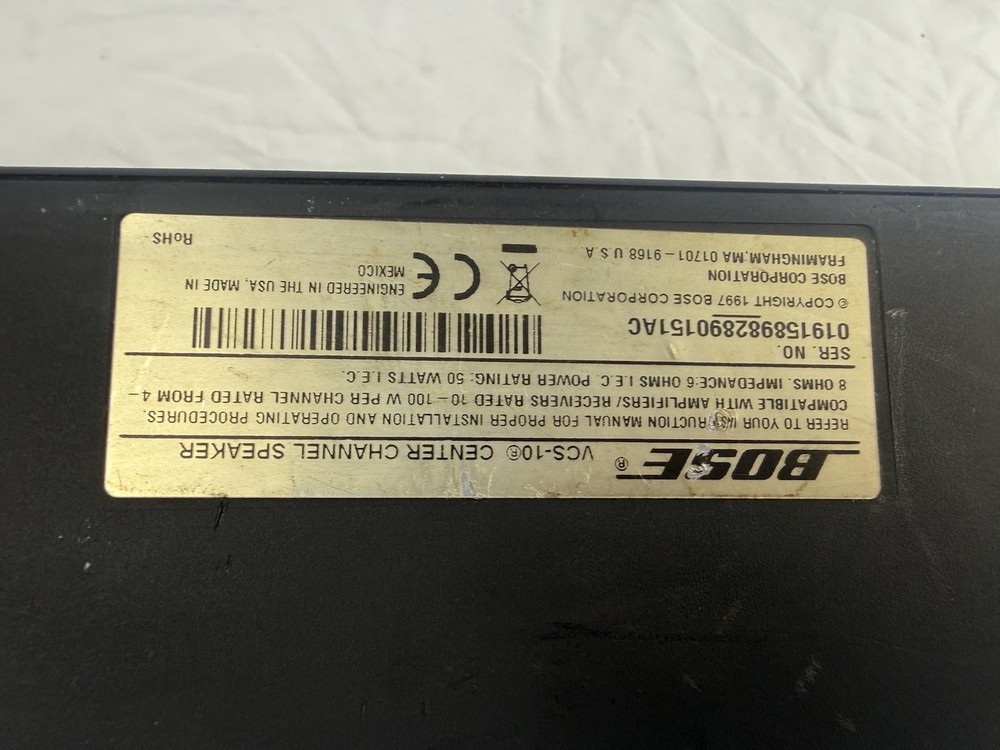 Bose VCS-10 Center Channel Speaker, Black Tested !!!