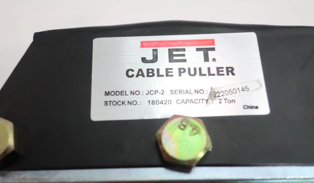 Jet JCP-2 2 Hook Cable Puller 2ton