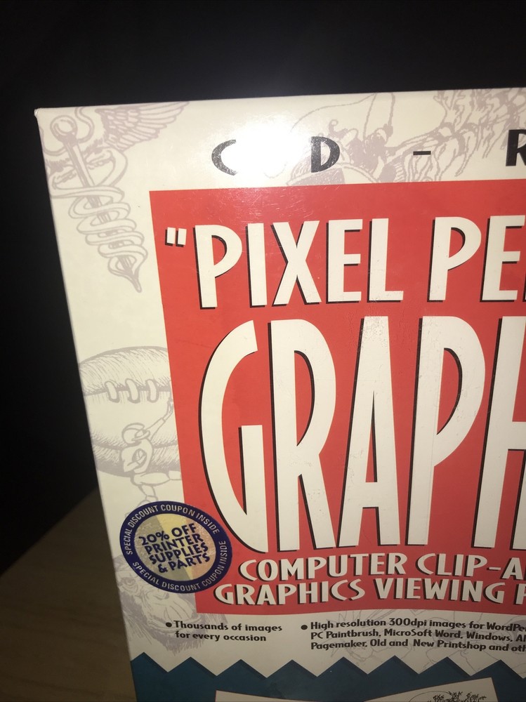 CD-ROM Pixel Perfect Graphics Computer Clip Art IBM Compatible New Software