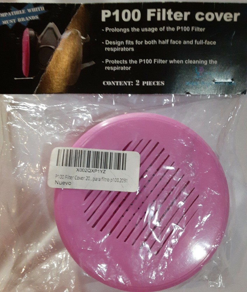 2 Pack New p100 filter covers Set